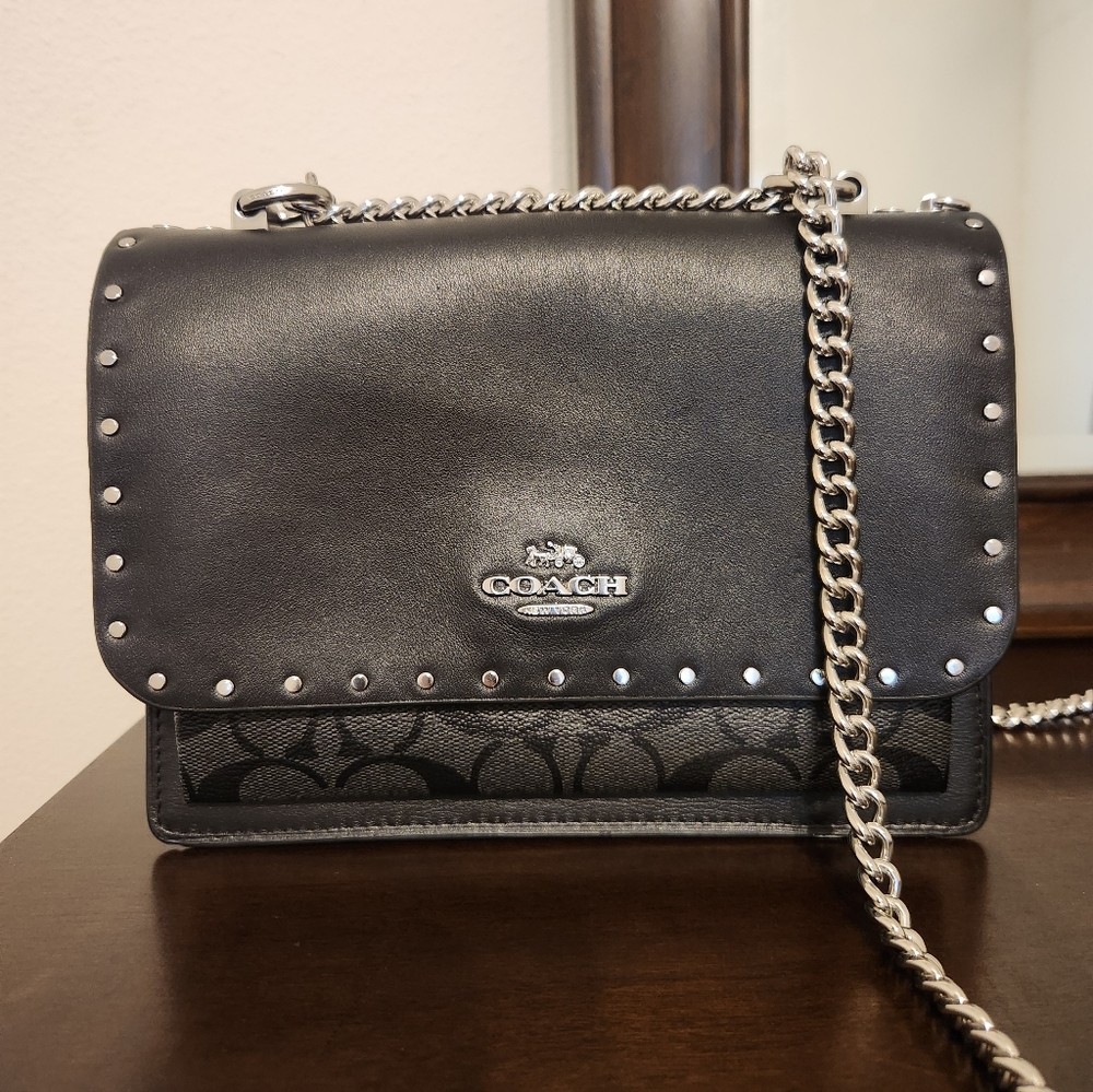 Coach Parker 18 With Rivets In Signature Canvas